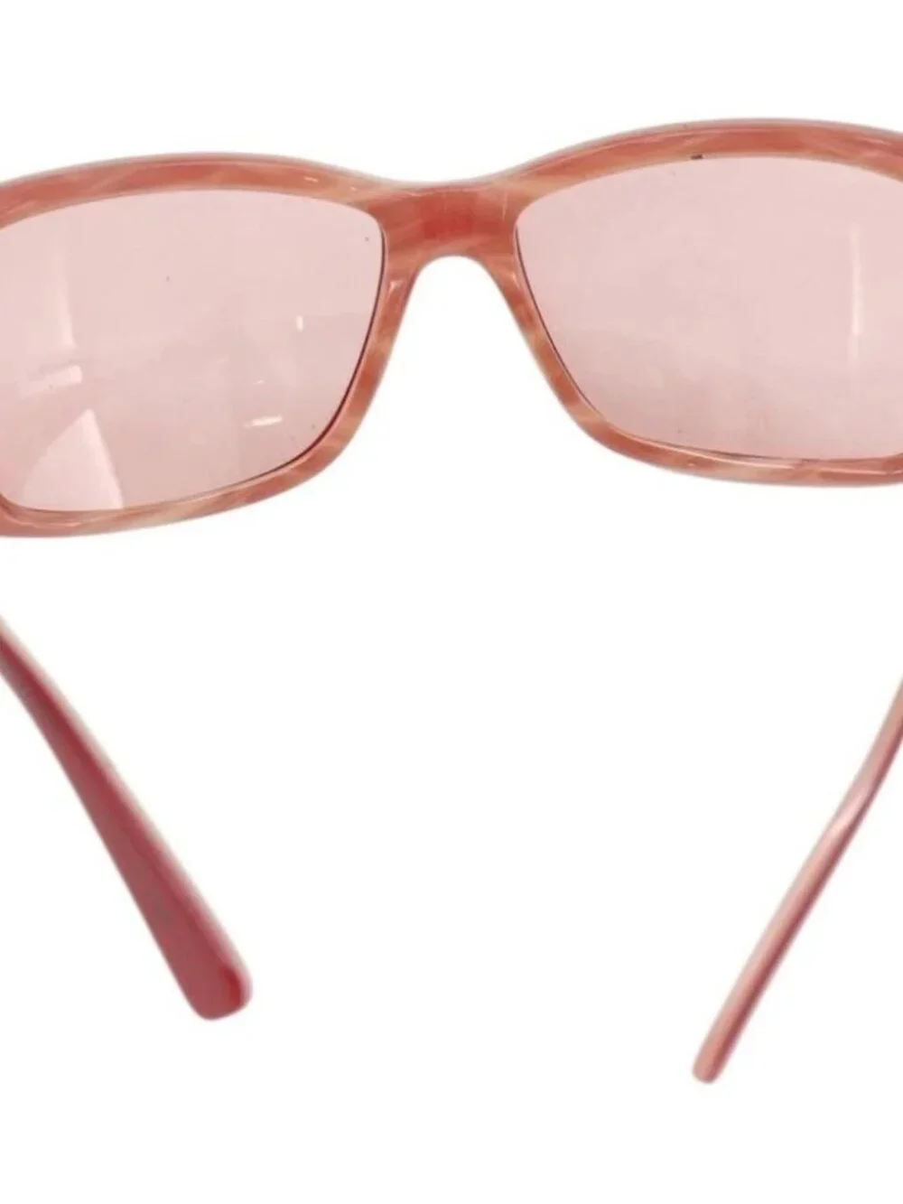 CHANEL Sunglasses plastic Red CC Auth 179323A